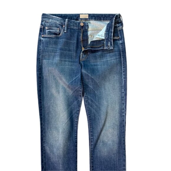 MOTHER Looker Ankle Step Fray Jeans in CAN'T LEAVE IT ALONE SIZE 26 - Picture 6 of 12